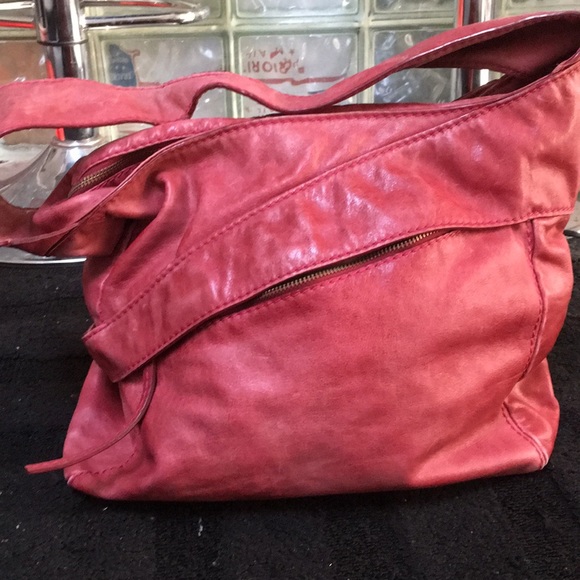 Very unique KOOBA red distressed handbag 👜 - Picture 2 of 7